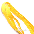 Żółty elastyczny sznur o szerokości 1/4 cala